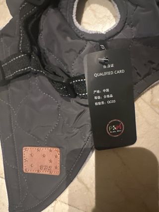 Abrigo para perro pequeño talla S