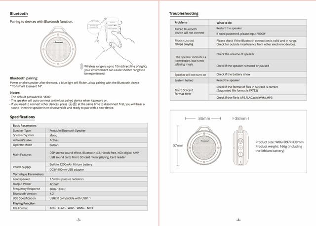 Altoparlante Bluetooth Tronsmart