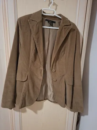 Americana mujer marrón corduroy