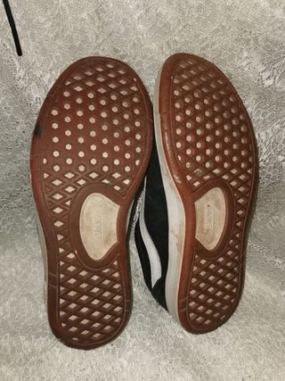 Zapatillas Vans Hombre Negras Blancas