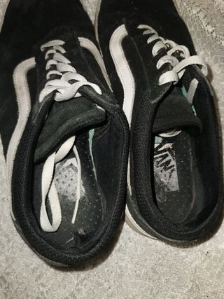 Zapatillas Vans Hombre Negras Blancas