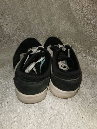 Zapatillas Vans Hombre Negras Blancas