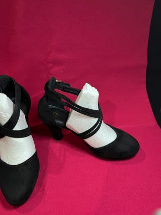 Scarpe con tacco donna nero/bianco