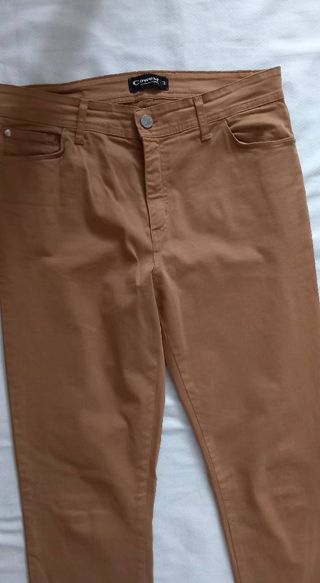 Pantalón mujer T.44 marrón