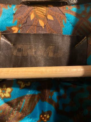 Cazadora de cuero Caramelo hombre