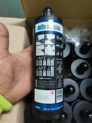 Resina Anclaje Químico Bossong BCR 400