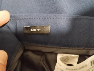 Pantalón traje Slim fit Zara azul talla 38