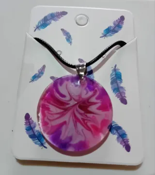 Colgante Resina Epoxi Hecho a Mano