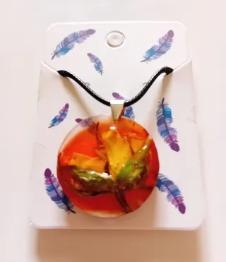 Colgante Resina Epoxi Hecho a Mano