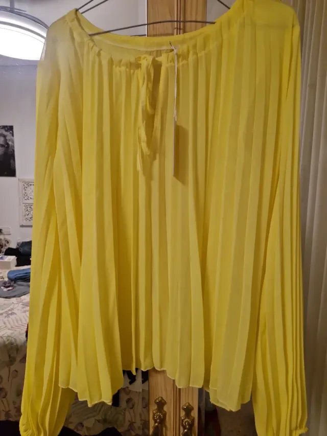 Blusa Curvi plisada talla única