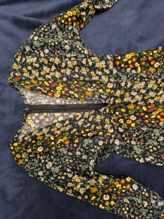 Vestido largo estampado floral