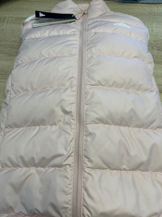 Chaqueta Adidas rosa con rayas blancas