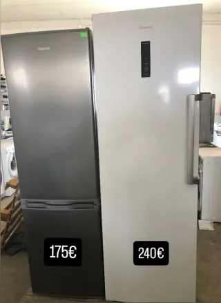 Frigorífico gris 175€ y blanco 240€