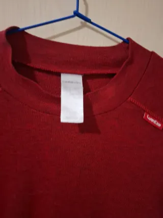 Lote de 2 camisetas polar Quechua azul y burdeos.