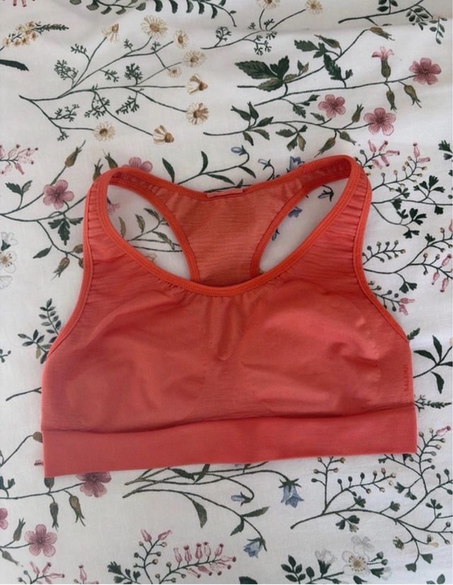 Sujetador deportivo naranja