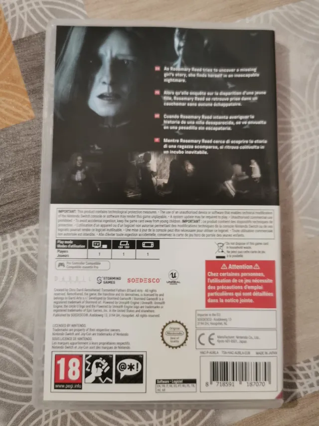 Remothered: Tormented Fathers Nintendo Switch