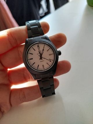 Reloj 40 mm Negro – Acero Inoxidable Galvanizado