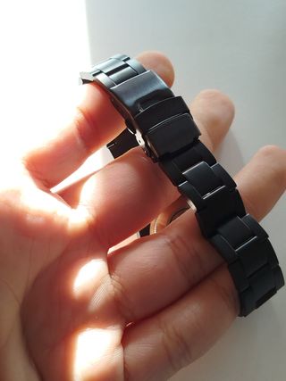 Reloj 40 mm Negro – Acero Inoxidable Galvanizado