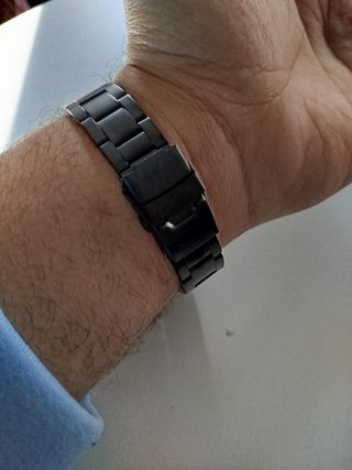 Reloj 40 mm Negro – Acero Inoxidable Galvanizado