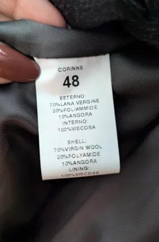 Cappotto GV Firenze Lana Donna Tg. 48