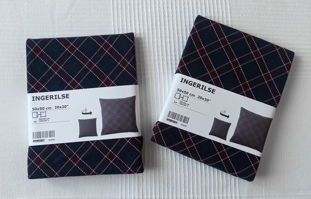 Confezione da 2 fodere per cuscini IKEA (nuovo)