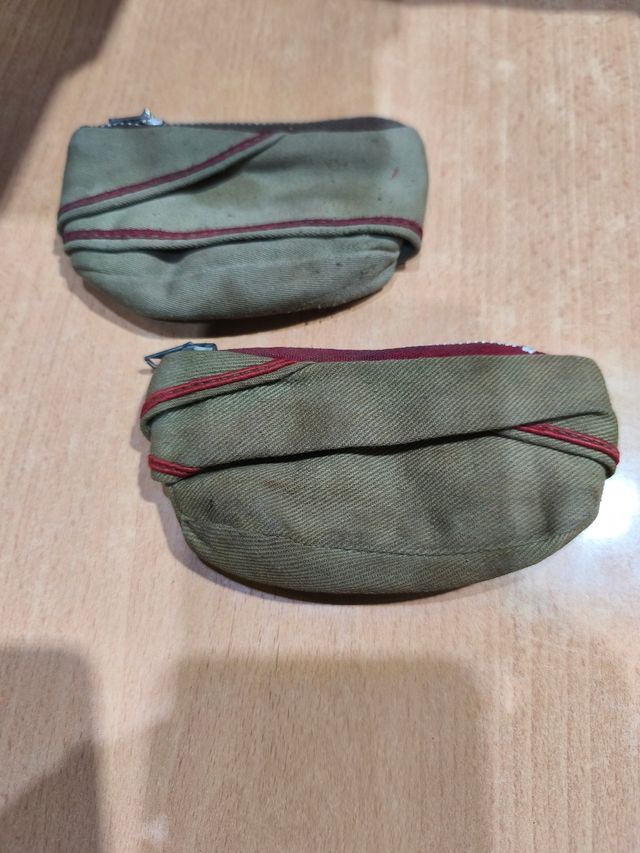 2 Portafogli Militari Verde anni '70