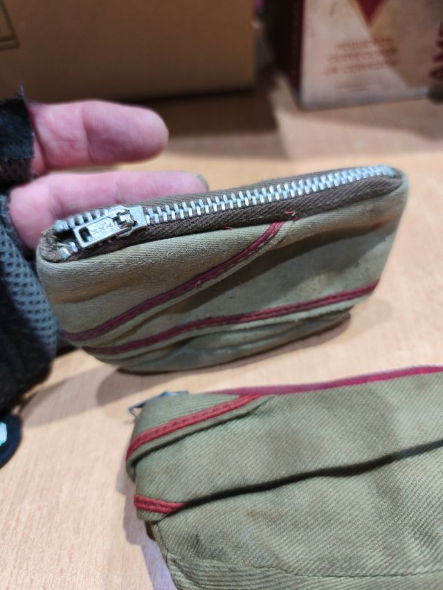 2 Portafogli Militari Verde anni '70