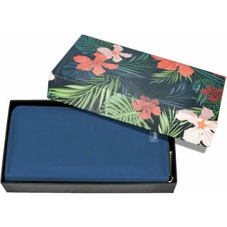 Cartera Mujer 4 en 1 con Bloqueo RFID Azul