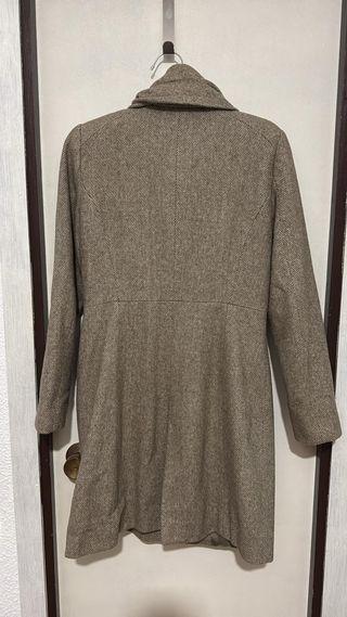 Abrigo lana marrón