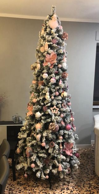 Albero di Natale innevato 270 cm