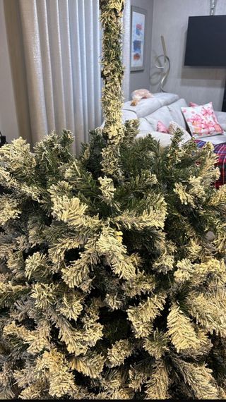 Albero di Natale innevato 270 cm