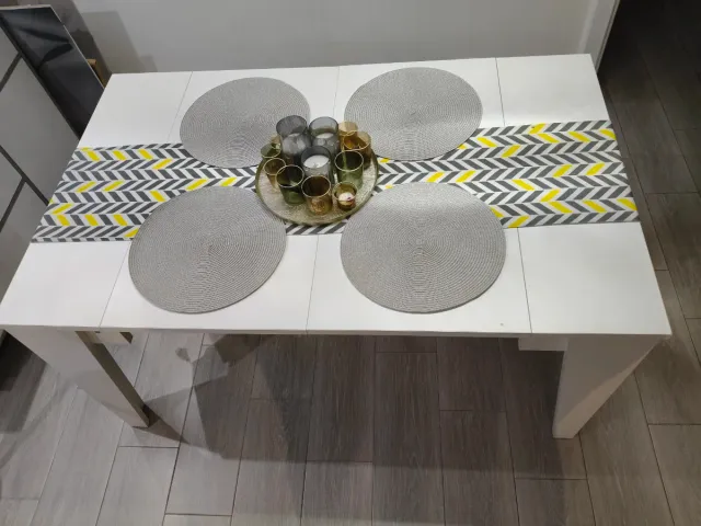 Mesa Comedor Blanca Extensible