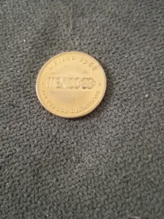 Moneda México 1968 Juegos Olímpicos.escucho tú hof