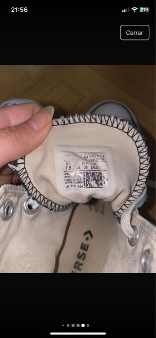 Converse negras plataforma poco usadas