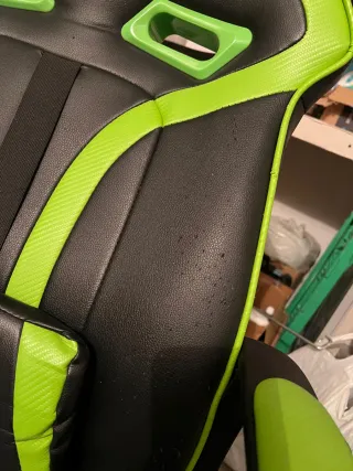 Silla Gamer STINGER Negra y Verde