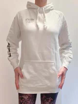 Sudadera larga blanca oversize