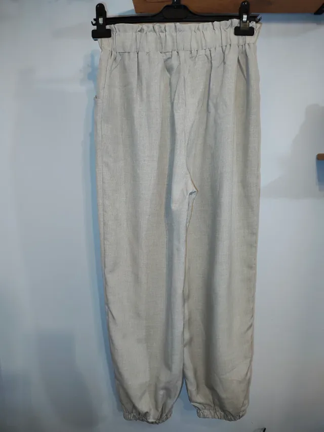 Pantalón bombacho beige