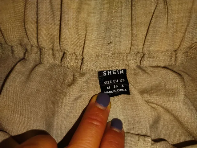 Pantalón bombacho beige