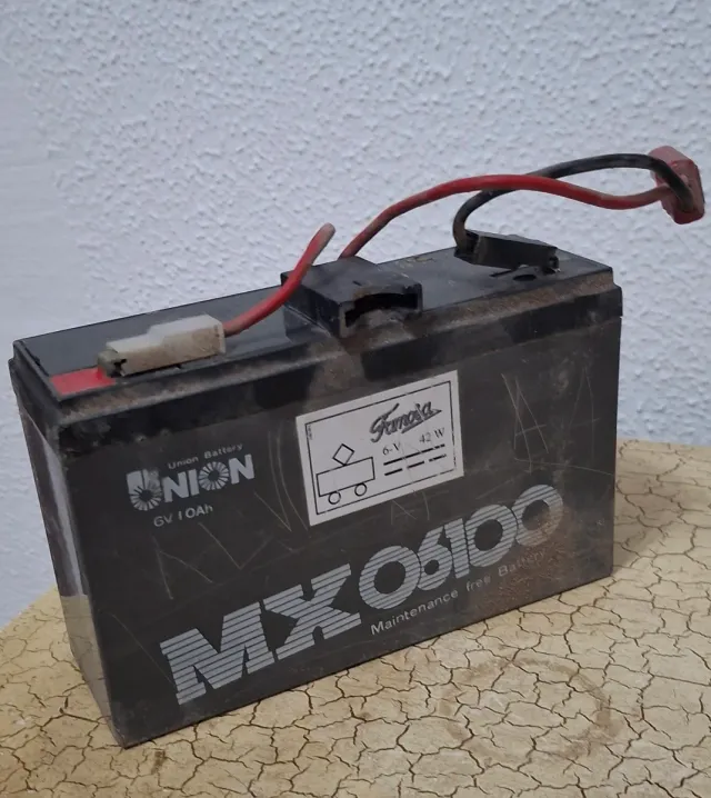 Batteria Union 6V 10Ah MX06100 per auto/moto elettrica