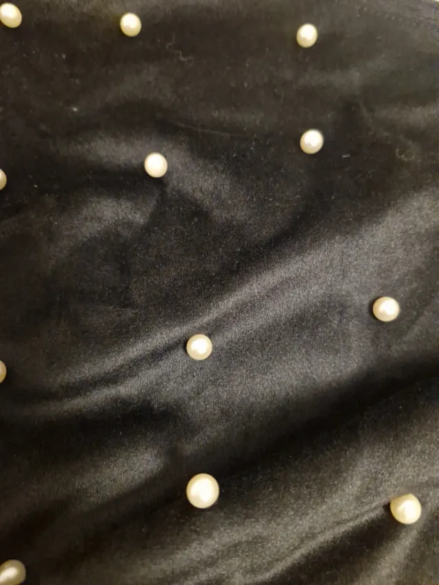 Vestido Terciopelo Fiesta Perlas