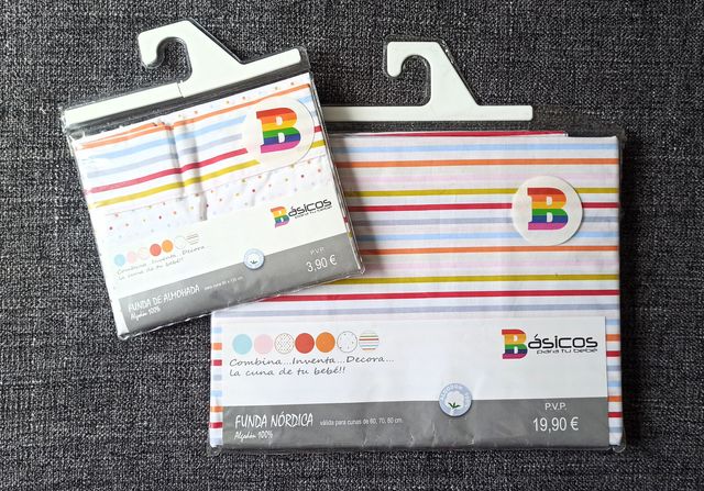 Set copripiumino per culla (da estrenare)