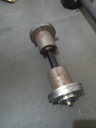 Barra, mancuerna y pesa rusa