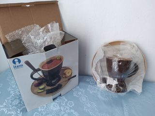 Fondue de cerámica nueva