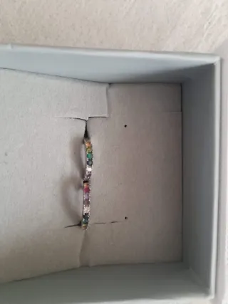 Pendientes Lotus Silver Aro Circonitas