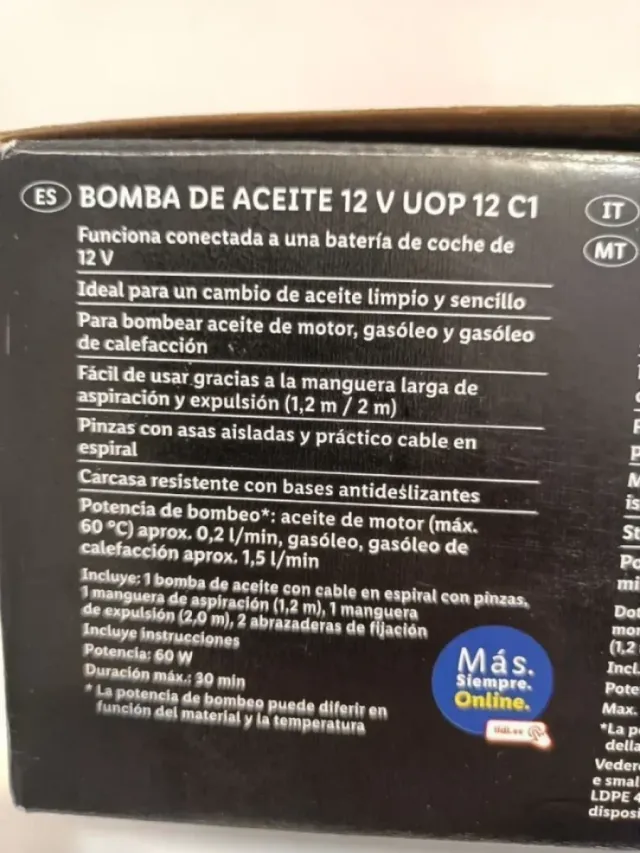 Bomba Aceite ÚltimeSpeed