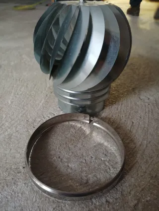 Sombrerete giratorio metálico galvanizado D.150