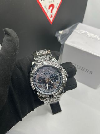 Reloj Guess Plateado y Negro