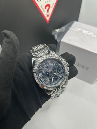 Reloj Guess Plateado y Negro