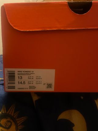 Nike Vomero 18 Talla 47.5 Nuevas