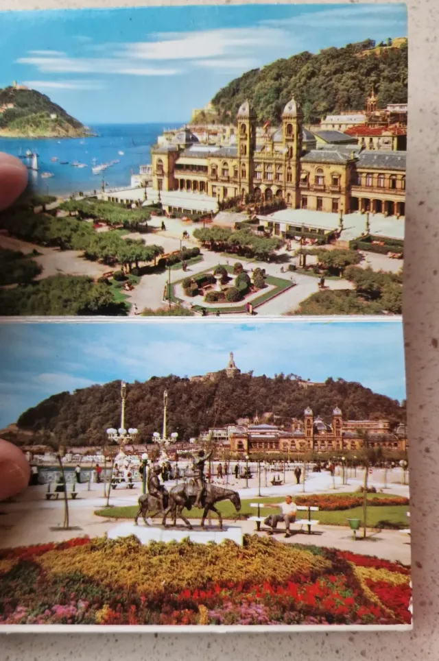 Librillo vintage postales de San Sebastián.1969-74